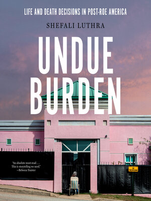 cover image of Undue Burden
